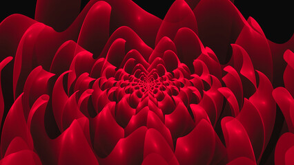 Obraz premium Beautiful abstract background for art projects, cards, business, posters. 3D illustration, computer-generated fractal