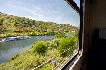 Travel by train on the Douro River