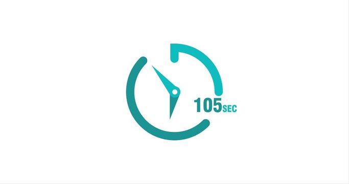 105 seconds timer clocks modern animation design