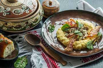 Mamaliga Ukrainian Food, Ukrainian, Ukraine