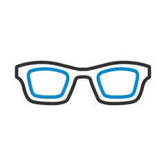 Fototapeta premium Business Woman Glasses Icon