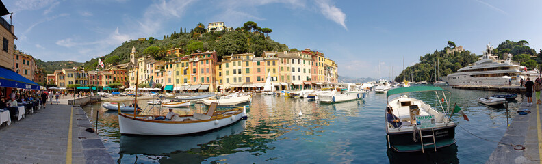 Fototapeta na wymiar Portofino Italy Panorama 