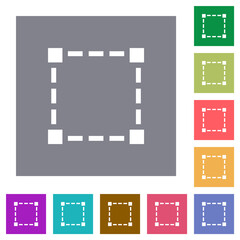 Selection tool solid square flat icons