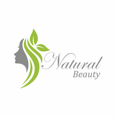 natural beauty vector logo
