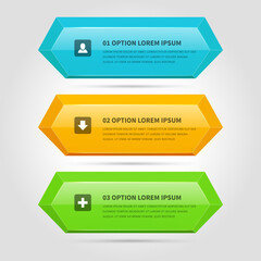 Abstract geometric polygonal horizontal infographic scheme blocks realistic 3d template vector illustration. Business data visualization chart numbers steps marketing planning education information