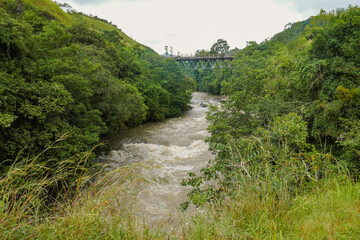 Fototapeta na wymiar Sscenic view of Kiwirar River in Mbeya, Tanzania