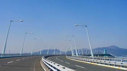 新北九州空港線の新北九州空港連絡橋（福岡県）