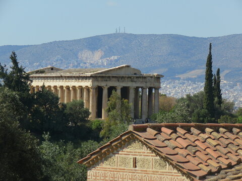 Hefesti&oacute;n. &Aacute;gora antigua. Atenas. Grecia