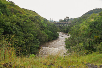 Obraz premium Sscenic view of Kiwirar River in Mbeya, Tanzania