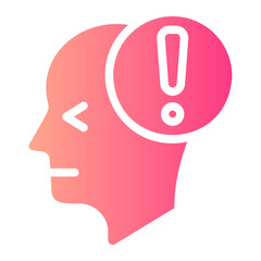 worried gradient icon