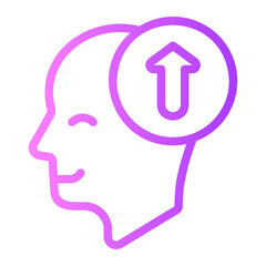 Growth gradient icon