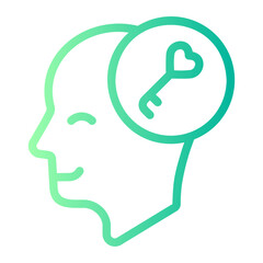 open mind gradient icon