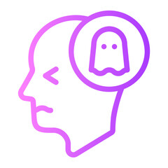 scared gradient icon