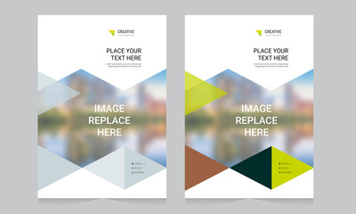 Fototapeta premium Cover design for annual report and business catalog, magazine, flyer or booklet. Brochure template layout. A4 cover vector EPS-10