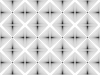 seamless geometric pattern. Ray line pattern. Radius.