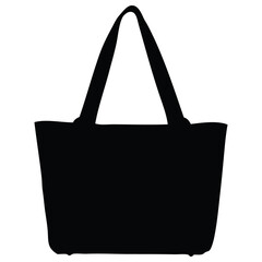 black bag sign icon on white