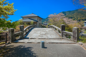 石組の美しい秋月目鏡橋（福岡県朝倉市）