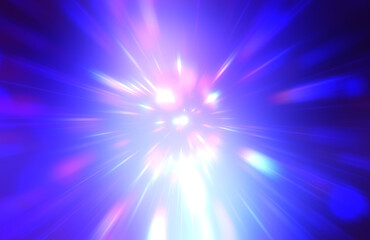 Glossy vibrant and colorful wallpaper. Light explosion star with glowing particles and lines. Beautiful abstract rays background.