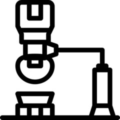 Coffee icon detailed outline