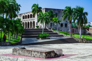 View of Alcazar de Colon in Santo Domingo - obrazy, fototapety, plakaty