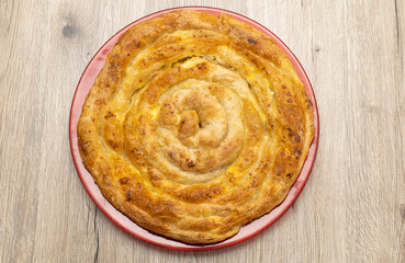 homemade Cheese pie called Burek