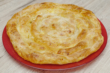 homemade pita with cheese