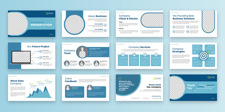 Business Marketing Slide Presentation Template