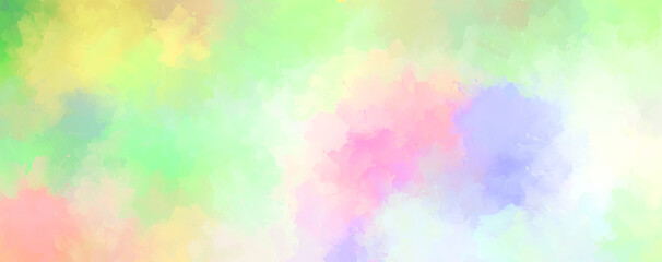 Abstract background of colorful brush strokes. Brushed vibrant wallpaper. Painted artistic creation. Unique and creative illustration.