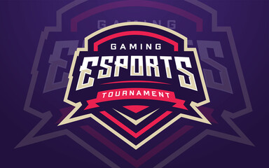 Professional Esports Logo Template for Game Team or Gaming Tournament © Akito Studio