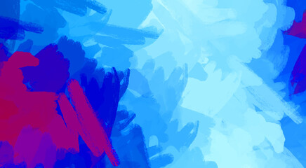 Brushed Painted Abstract Background. Brush stroked painting. Artistic vibrant and colorful wallpaper.