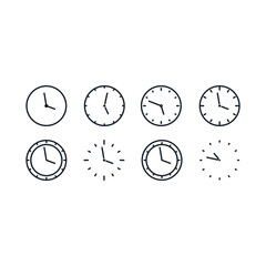 clock vector for website symbol icon presentation