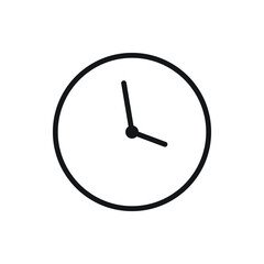 clock vector for website symbol icon presentation