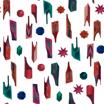 pattern with arabesc decoration