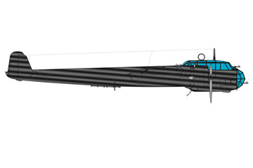 Avión bimotor de bombardeo medio de hélice