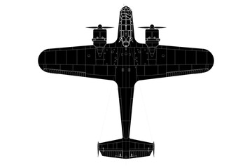 Avión bimotor de bombardeo medio de hélice do-17