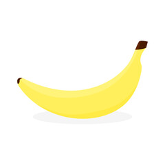 Cartoon banana vector illustration. Cartoon tropical fruit