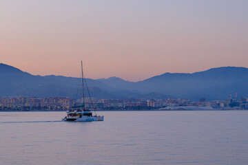 Fototapeta premium boats on the lake