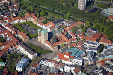 Luftaufnahme St. Petrus-Dom Osnabrück
