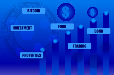 investment stock graph graphic background