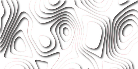 Abstract paper cut white background, white paper cut background abstract realistic papercut decoration textured with wavy layers and shadow and orange waves .