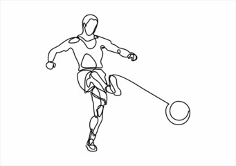 player with ball on white