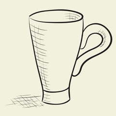 Hand drawn cup illustration