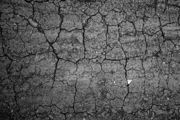 old cracked concrete