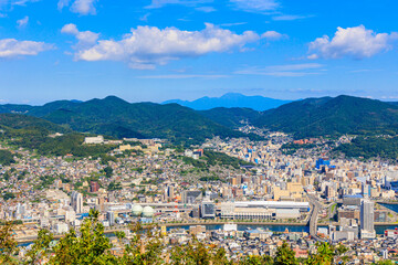 稲佐山展望台から見た長崎の街並み