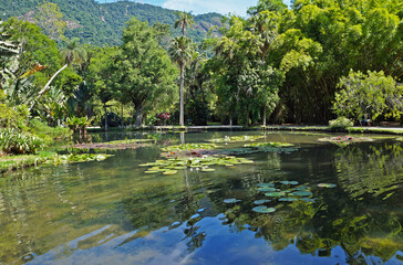 Fototapeta premium Lake on public park, Rio