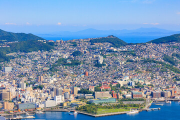 稲佐山展望台から見た長崎の街並み