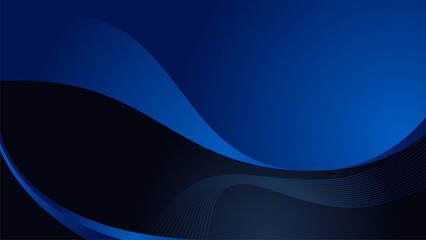 Abstract shiny bright blue waves background banner design