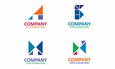 Creative Set Of Letter Logo Design