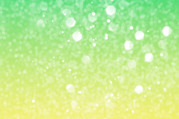 Summer green sparkling glitter bokeh background, abstract defocused lights texture