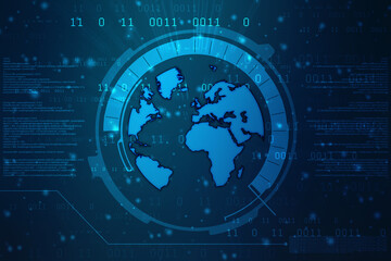 Internet binary data code computing or transmission process,Internet data transmission, Binary Code Background, Digital Abstract technology background